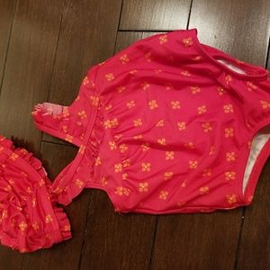Gymboree swimsuit and matching hat